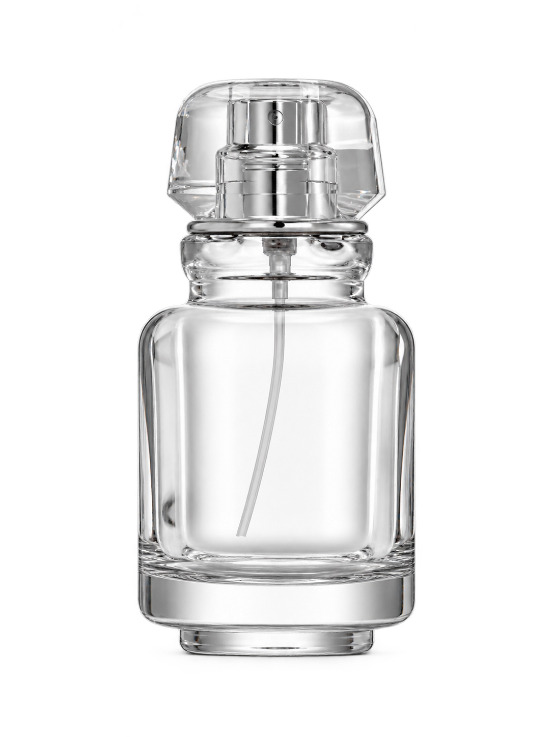 50ml コンパクトな円筒型香水ボトル ガラス 品番HYD1324