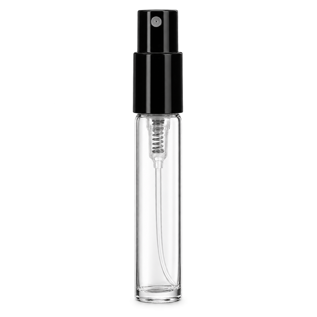 5ml スリムな円筒型香水ボトル ガラス 品番MINI-SPRAY-5ML