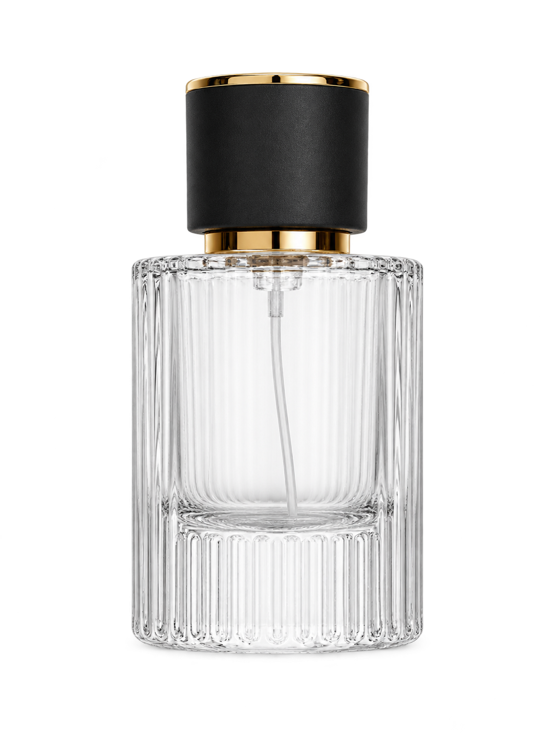 50ml コンパクトな円筒型香水ボトル ガラス 品番XB096