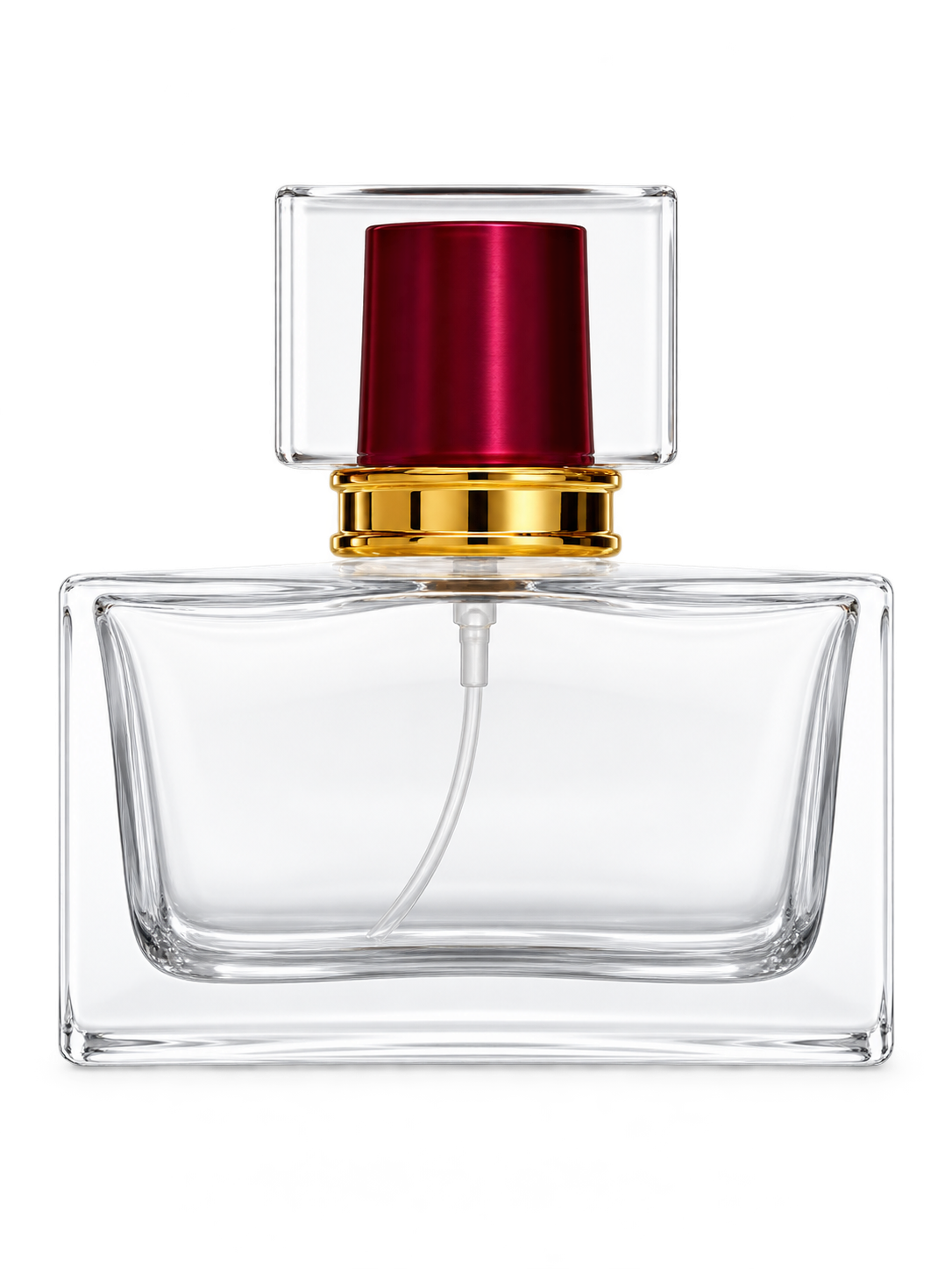 50ml コンパクトな平型香水ボトル ガラス 品番XB118