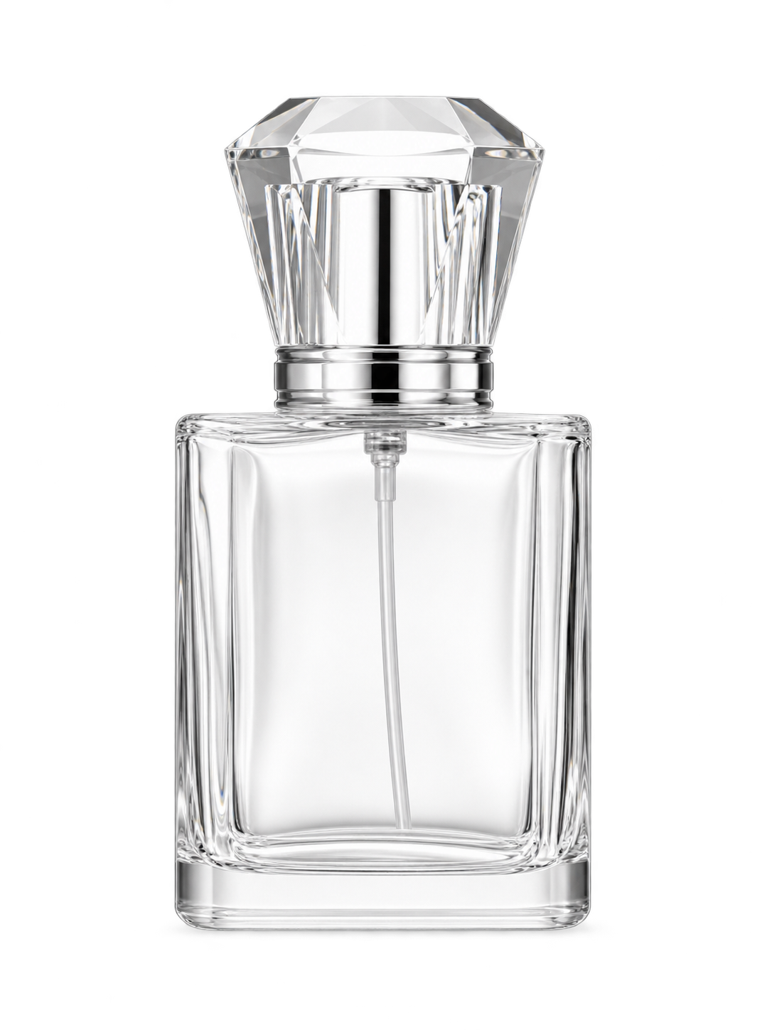 50ml コンパクトな平型香水ボトル ガラス 品番XB166