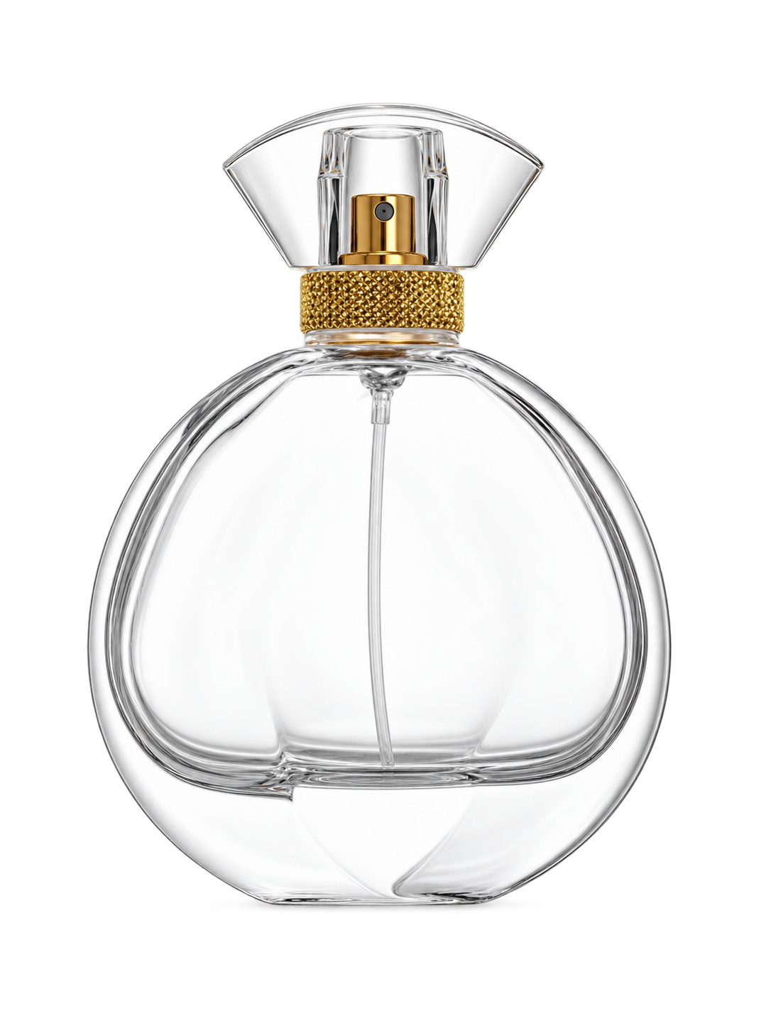 100ml コンパクトな平型香水ボトル ガラス 品番XB219