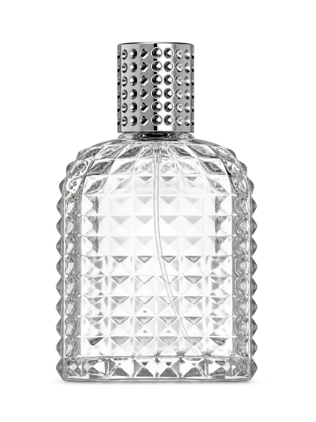 100ml コンパクトな平型香水ボトル ガラス 品番XB223
