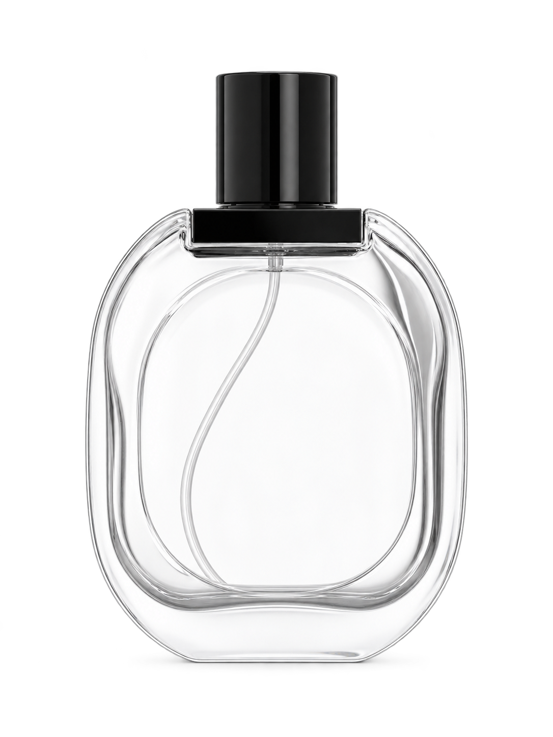 80ml コンパクトな平型香水ボトル ガラス 品番XB232