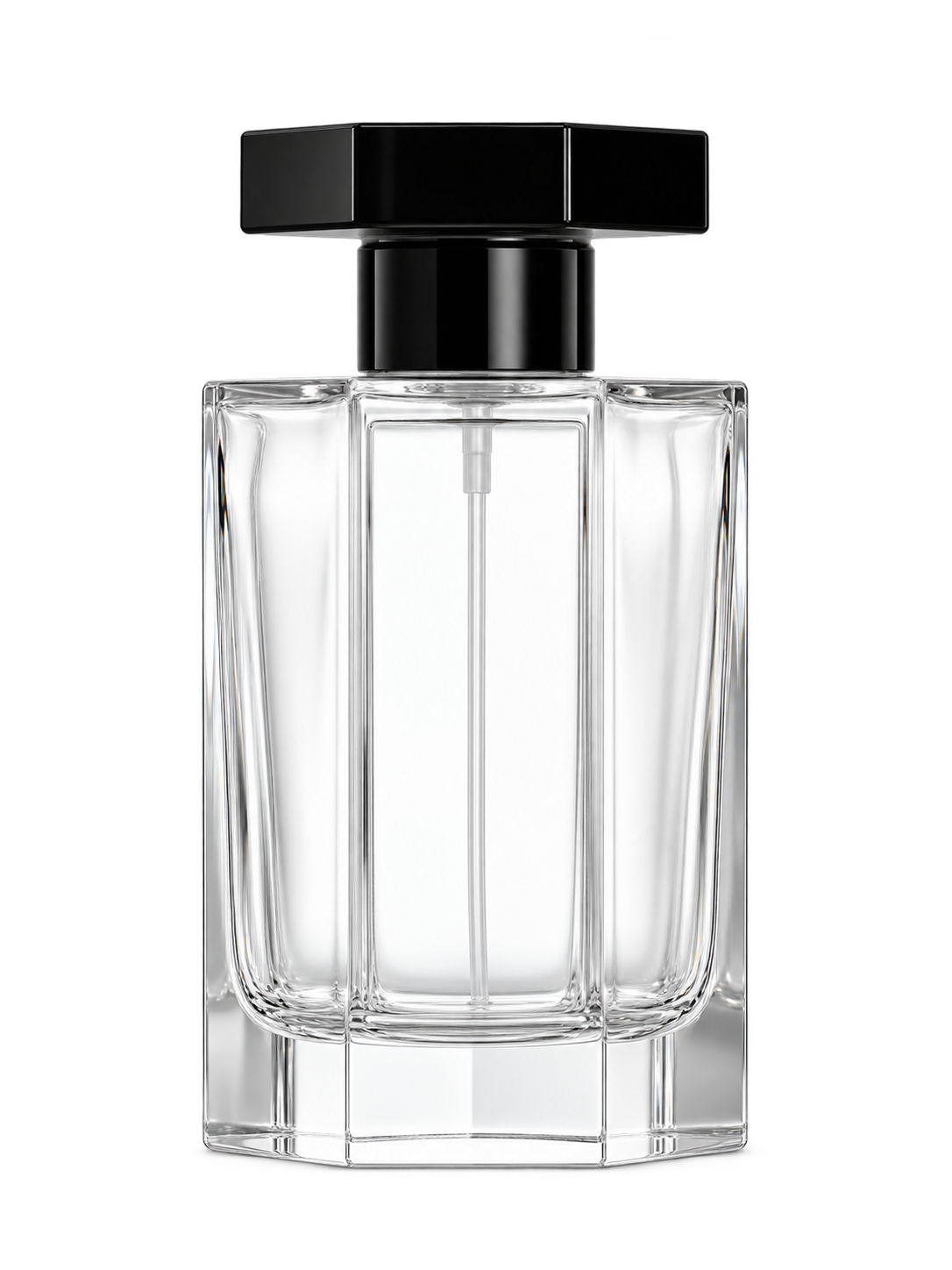 100ml コンパクトな角型香水ボトル ガラス 品番XB241
