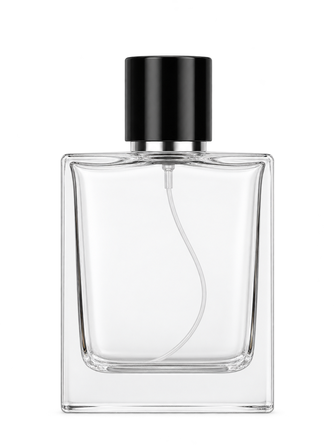 100ml コンパクトな平型香水ボトル ガラス 品番XB243