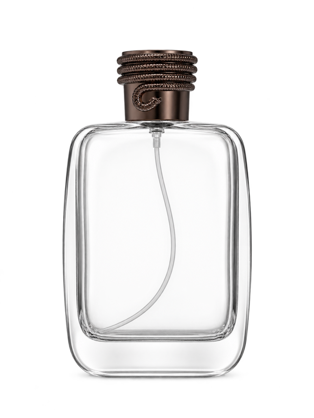 100ml コンパクトな平型香水ボトル ガラス 品番XB279