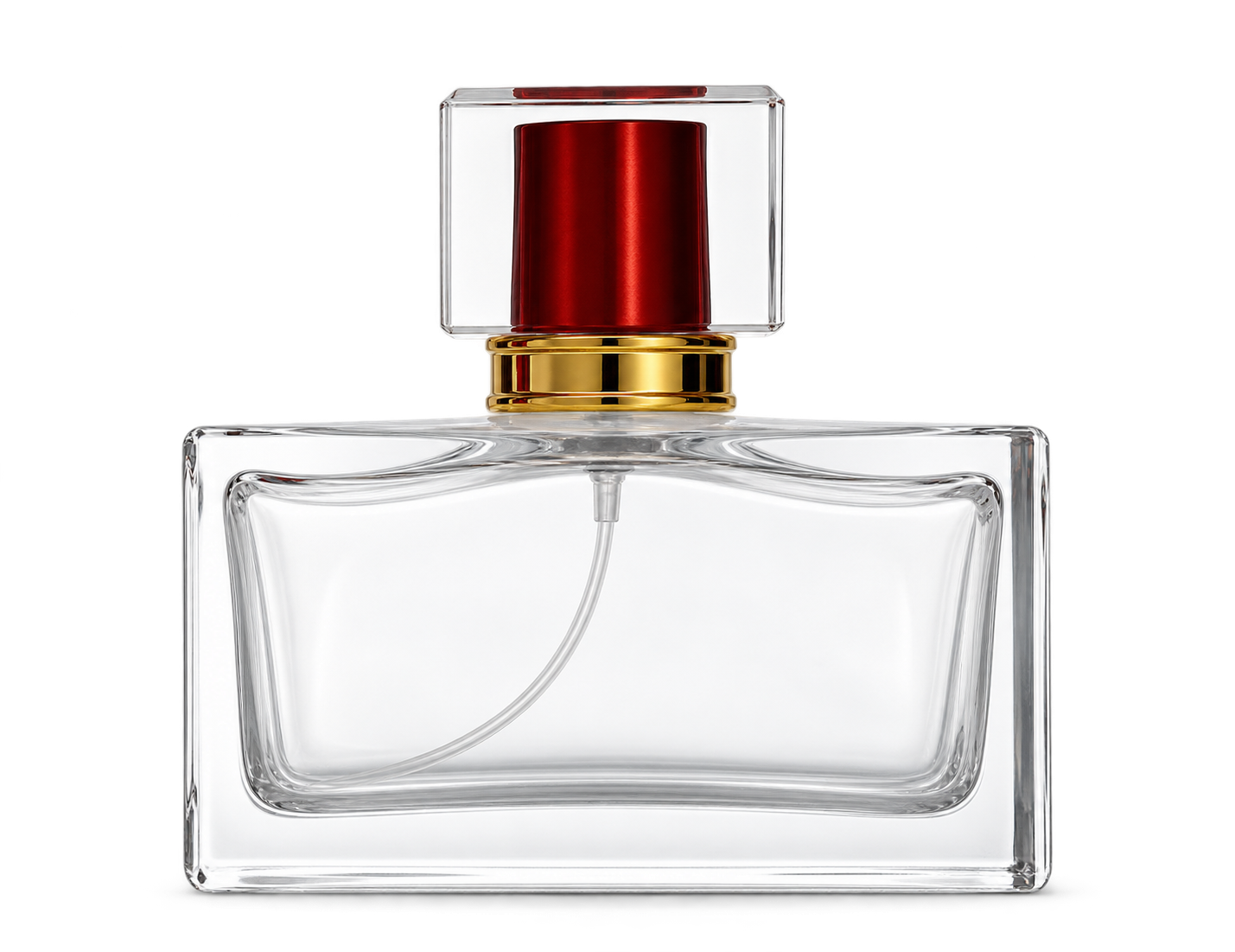100ml コンパクトな平型香水ボトル ガラス 品番XB307