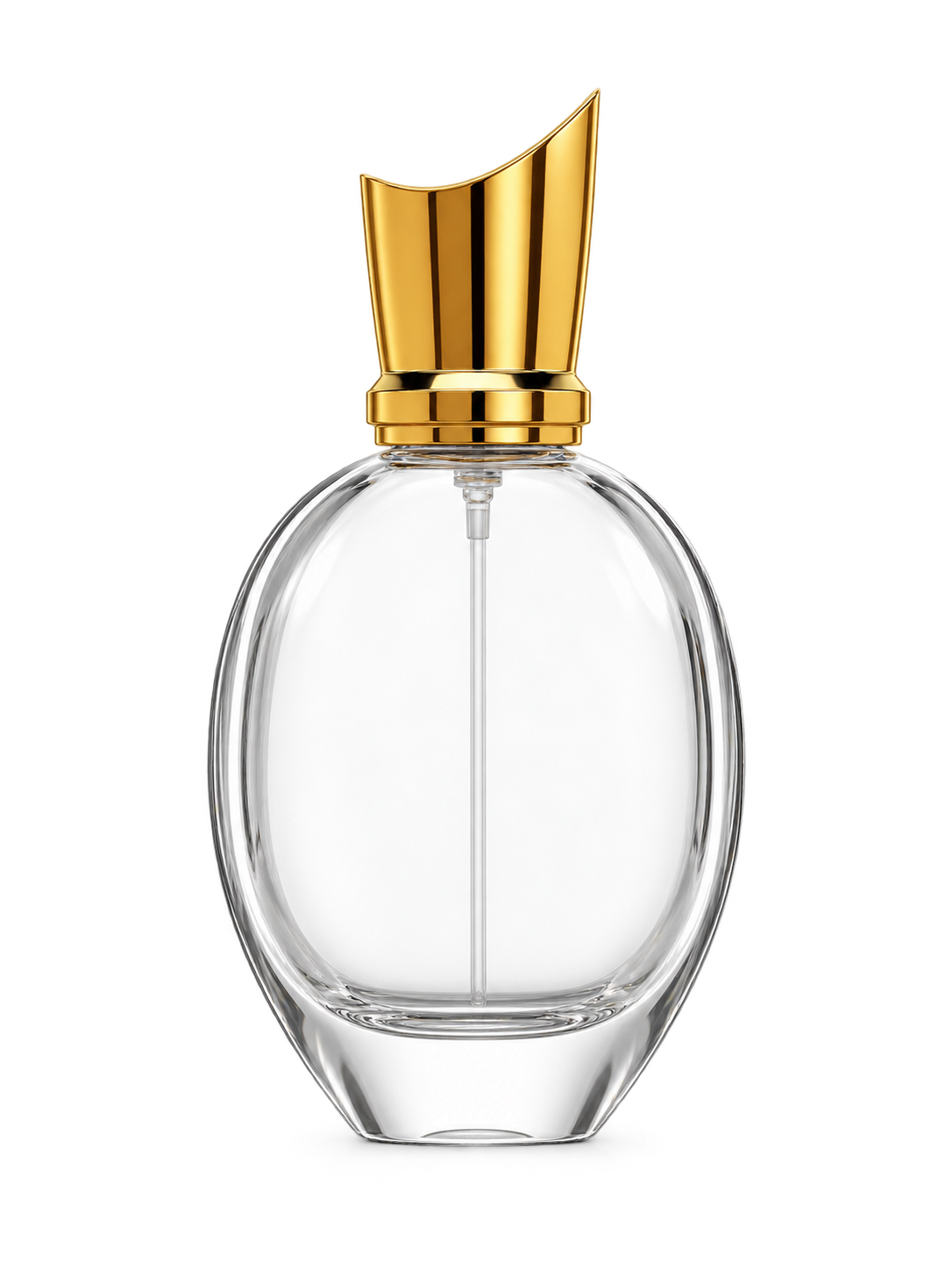 50ml コンパクトな平型香水ボトル ガラス 品番XB345