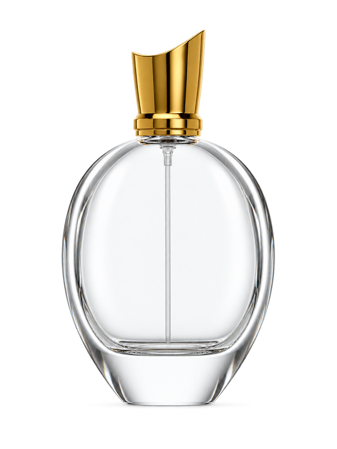 100ml コンパクトな平型香水ボトル ガラス 品番XB346
