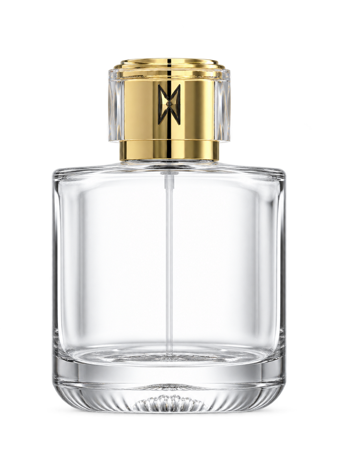 100ml コンパクトな平型香水ボトル ガラス 品番XB379