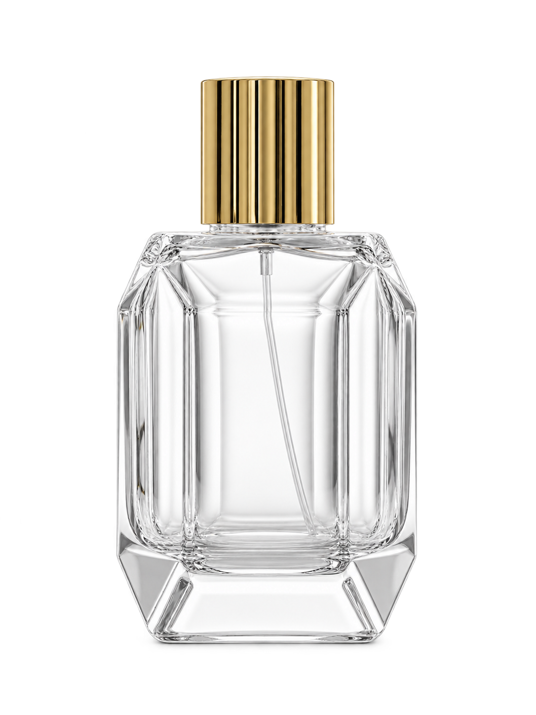 100ml コンパクトな角型香水ボトル ガラス 品番XB380
