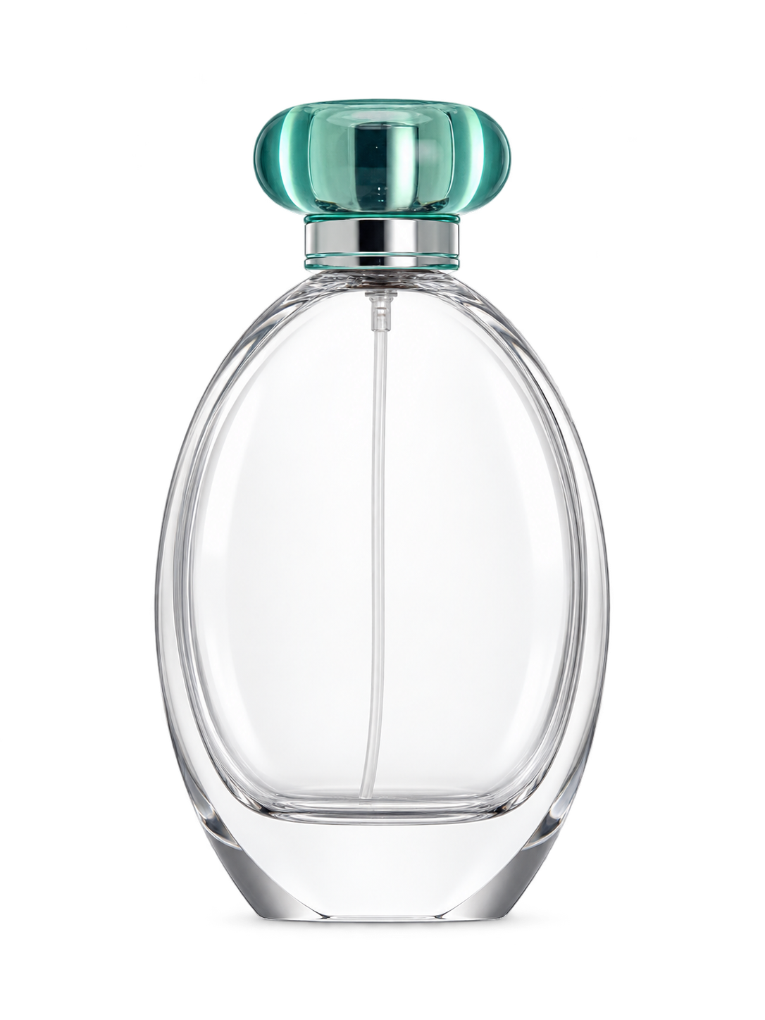 100ml コンパクトな平型香水ボトル ガラス 品番XB410