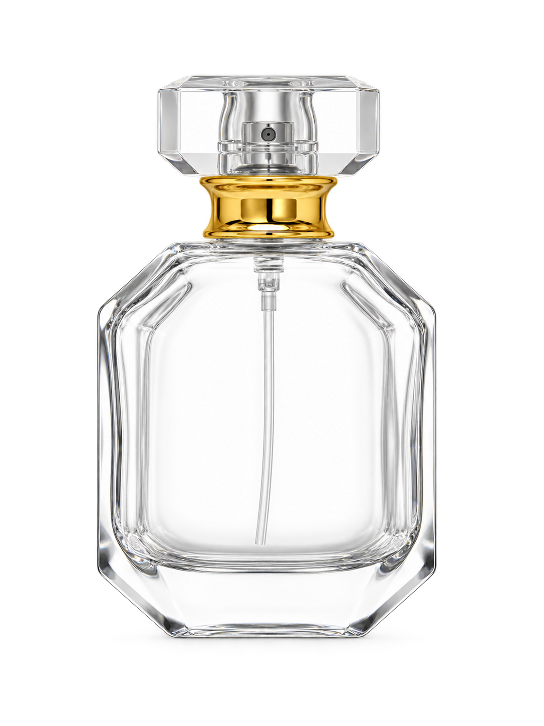 50ml コンパクトな平型香水ボトル ガラス 品番XB438