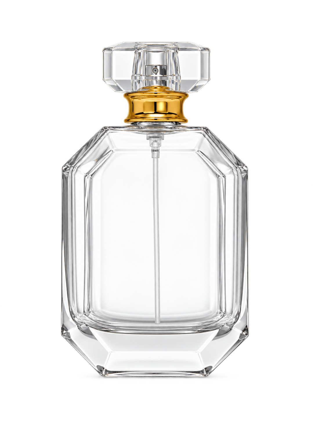 100ml コンパクトな平型香水ボトル ガラス 品番XB442