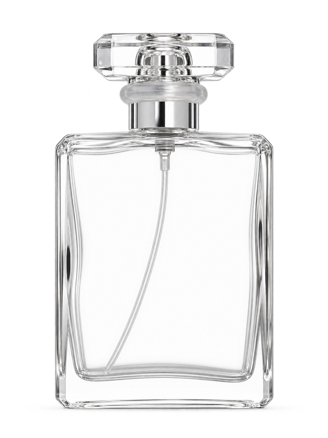 100ml コンパクトな平型香水ボトル ガラス 品番XB457