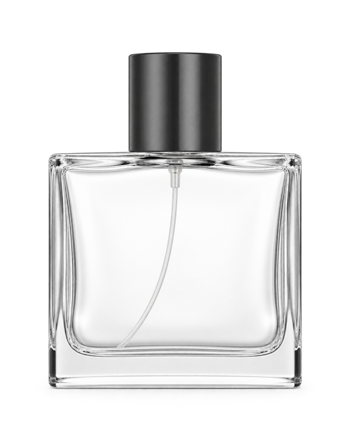 100ml コンパクトな平型香水ボトル ガラス 品番XB461