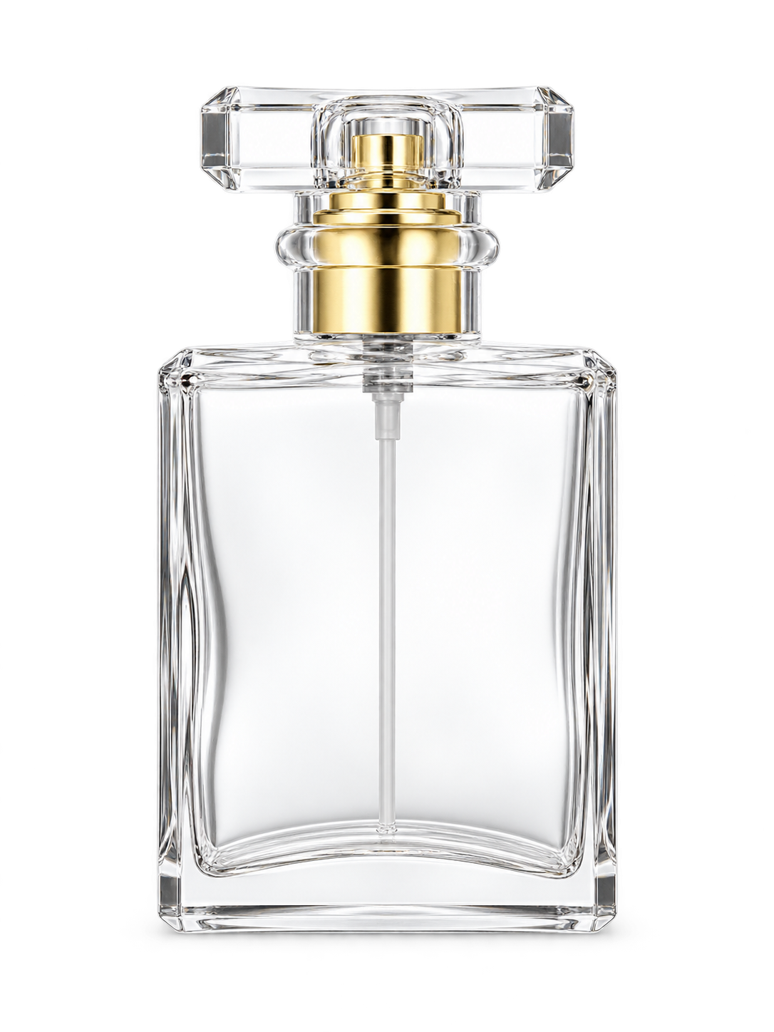 50ml コンパクトな平型香水ボトル ガラス 品番XB463
