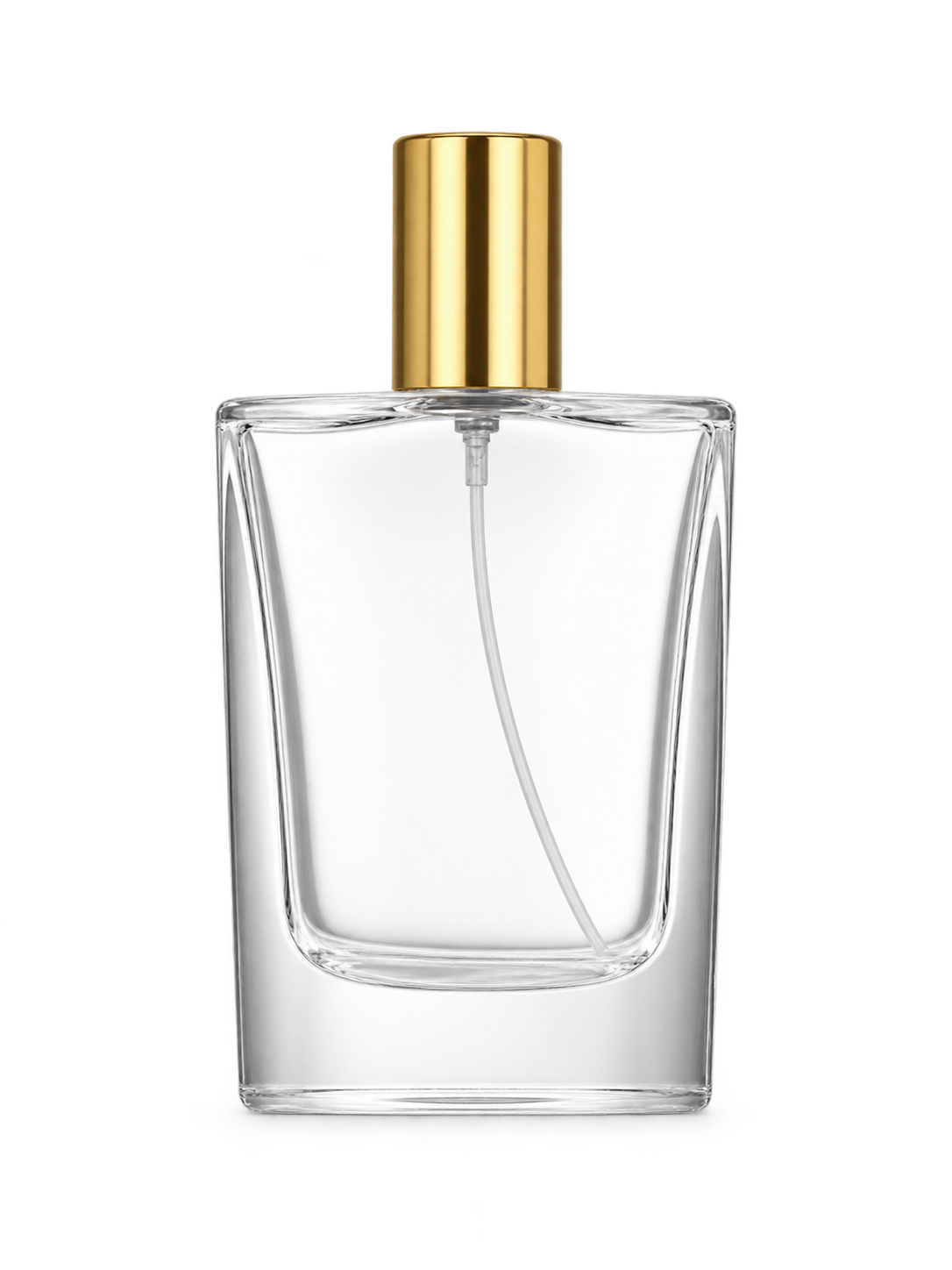 50ml コンパクトな平型香水ボトル ガラス 品番XB515