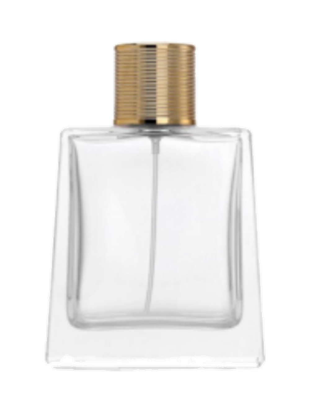 100ml コンパクトな平型香水ボトル ガラス 品番HYD700