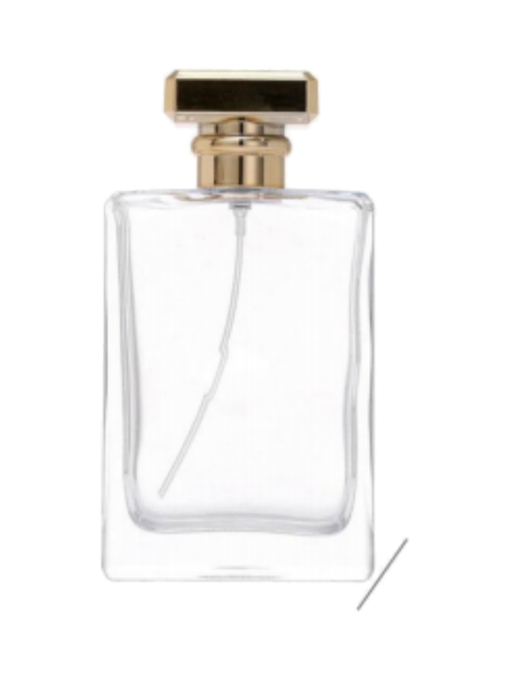 100ml コンパクトな平型香水ボトル ガラス 品番HYD802