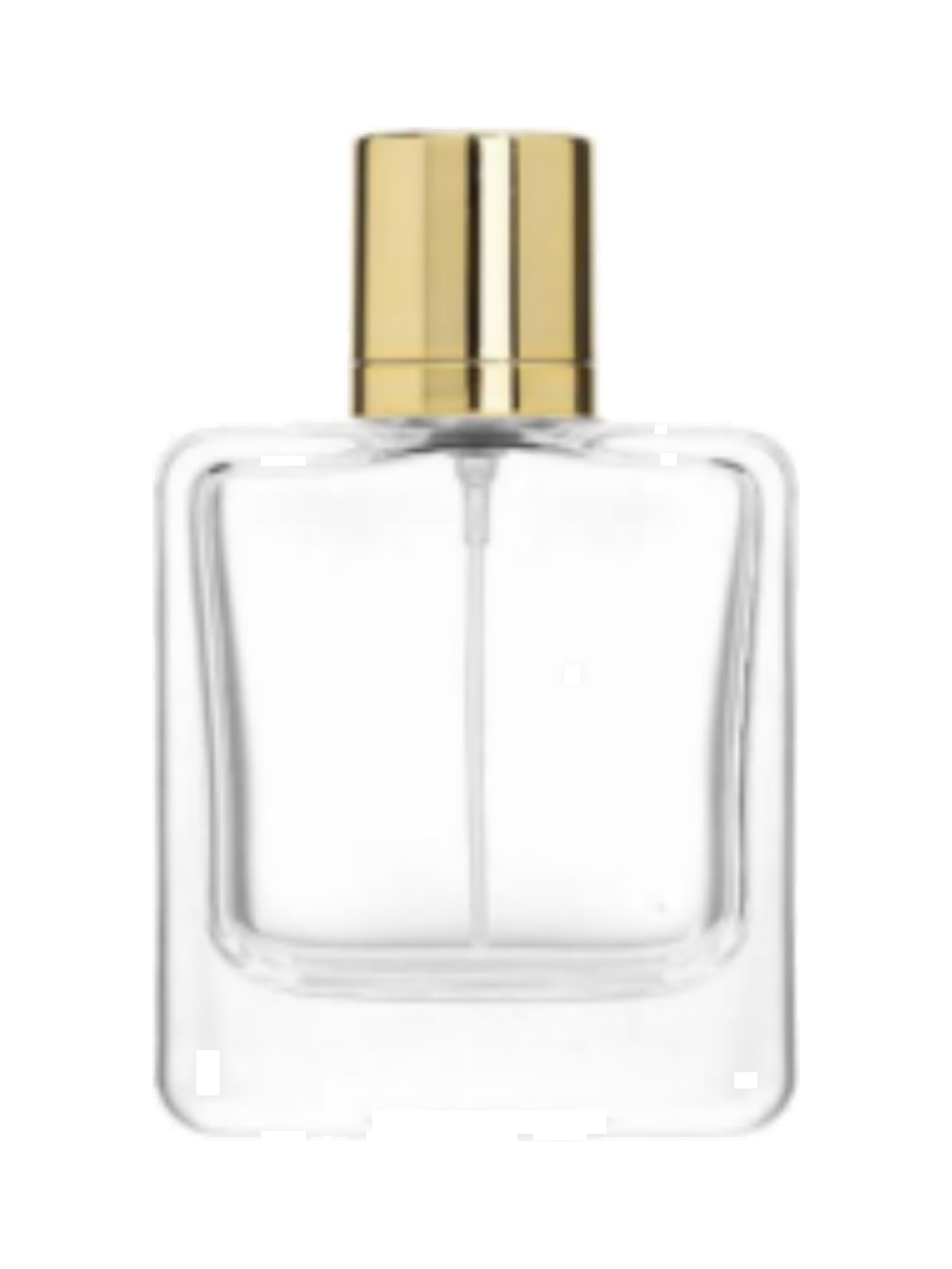 50ml コンパクトな平型香水ボトル ガラス 品番XB097