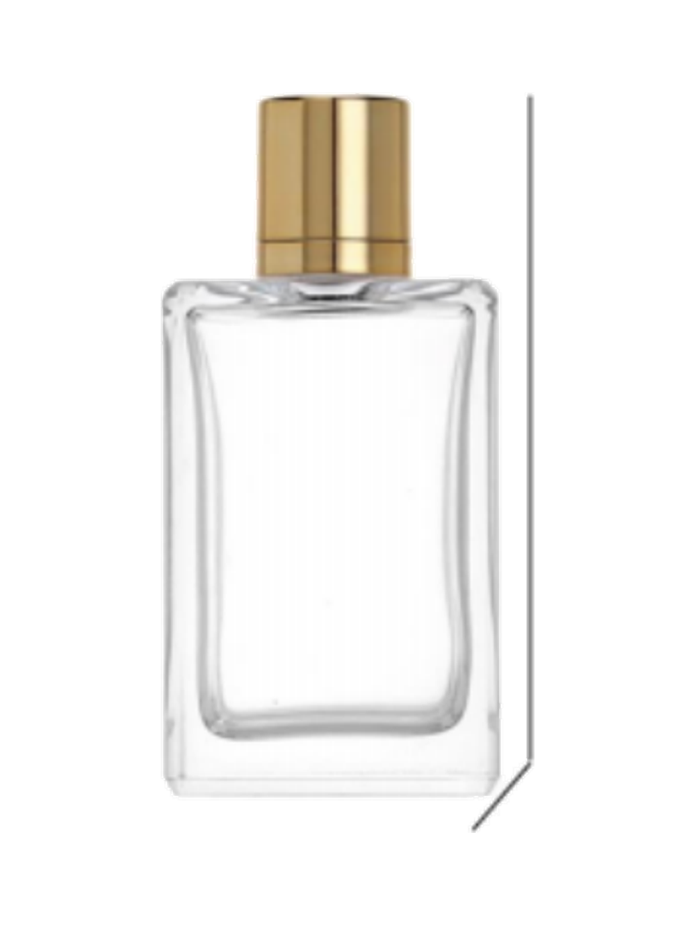 100ml 平型香水ボトル ガラス 品番XB159