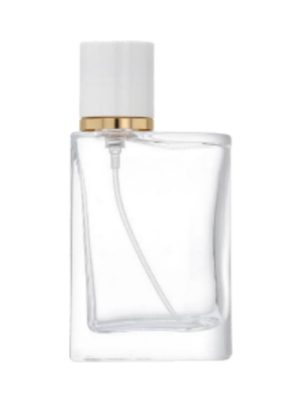 50ml コンパクトな平型香水ボトル ガラス 品番XB196