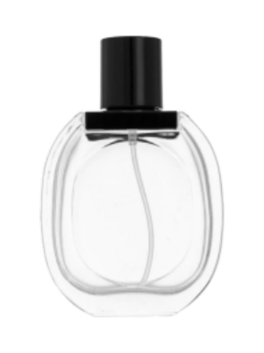 50ml コンパクトな平型香水ボトル ガラス 品番XB231