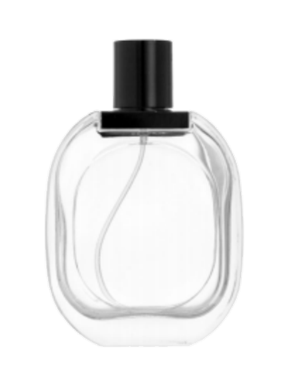 80ml コンパクトな平型香水ボトル ガラス 品番XB232