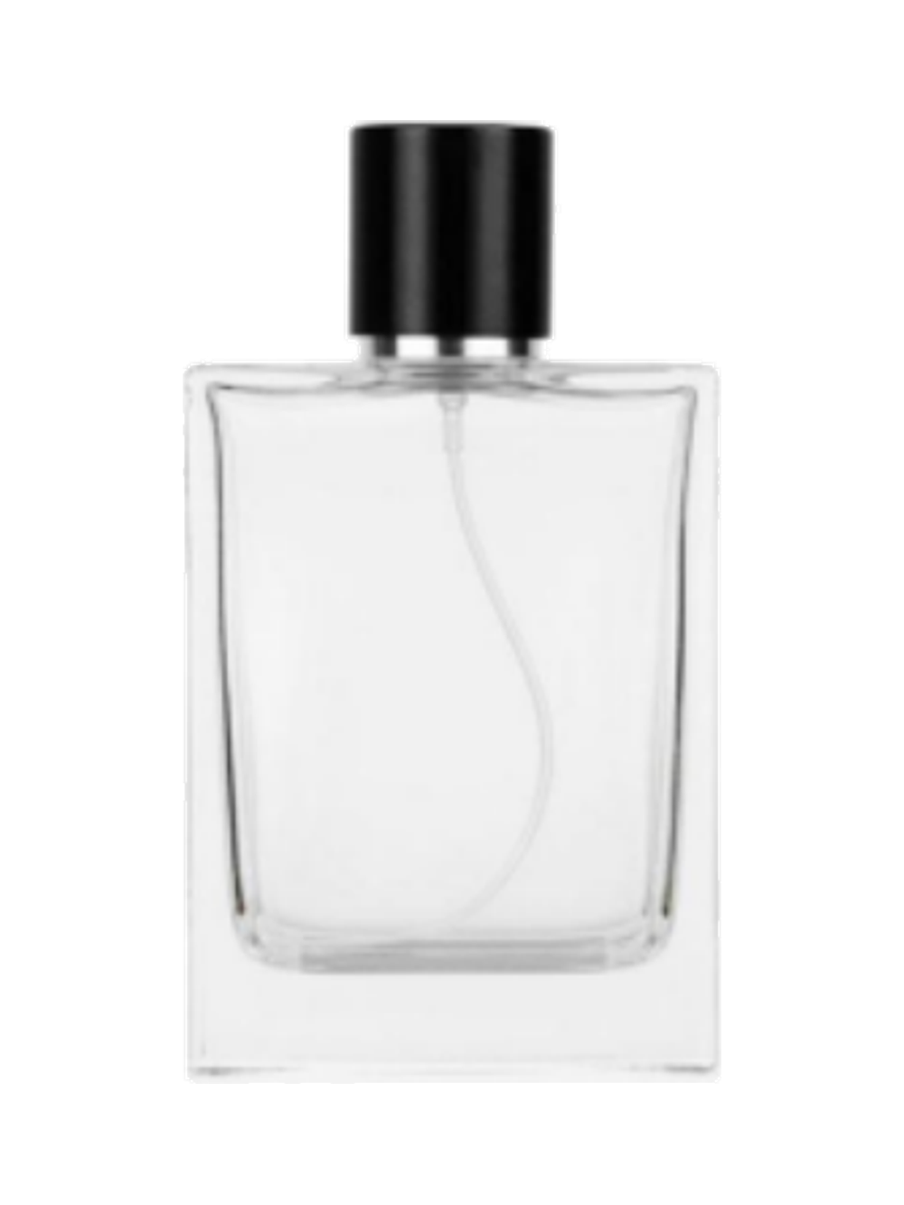 100ml コンパクトな平型香水ボトル ガラス 品番XB243
