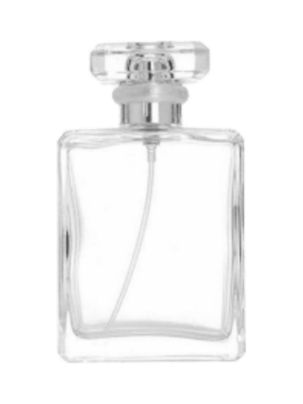 100ml コンパクトな平型香水ボトル ガラス 品番XB457