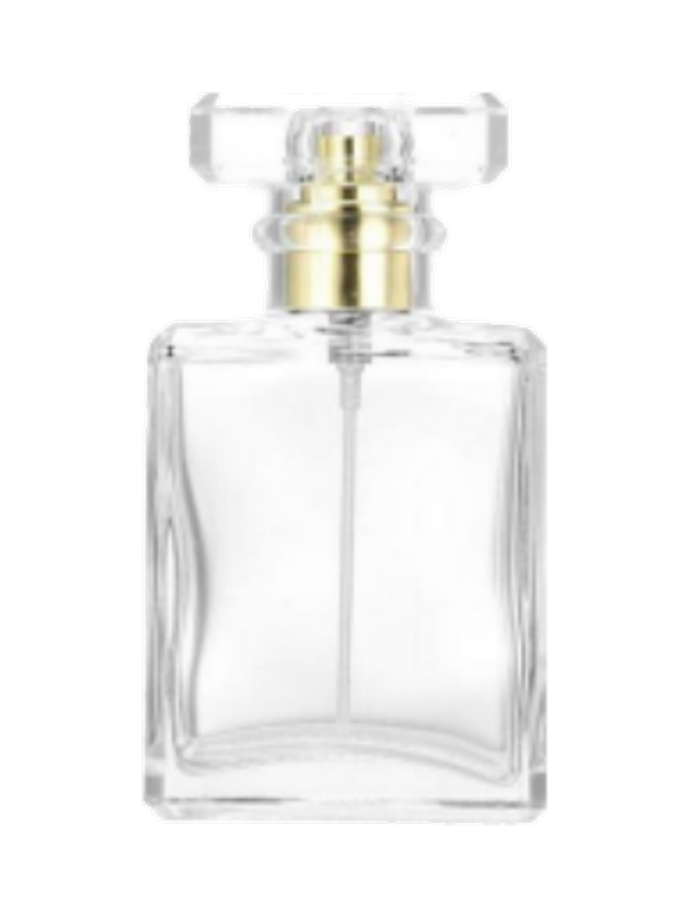 50ml コンパクトな平型香水ボトル ガラス 品番XB463